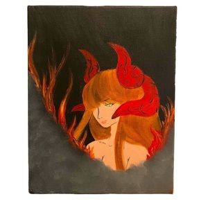 Teifling Inspired Canvas Painting by Me